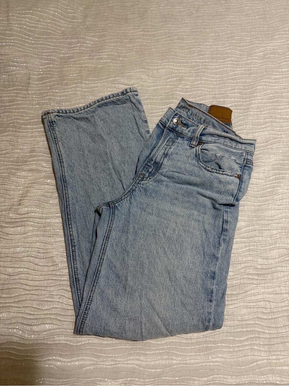 American Eagle Outfitters High-Rise Light Blue Women's Jeans